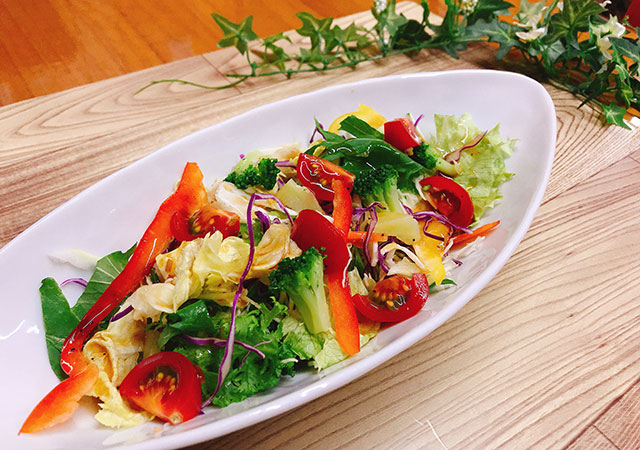 季節の野菜サラダの写真