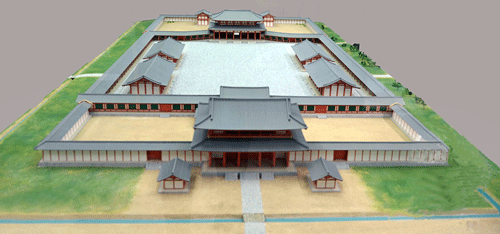 太宰府政庁復元模型