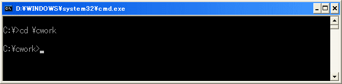cd \cwork