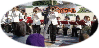 街中コンサート・吹奏楽の演奏
